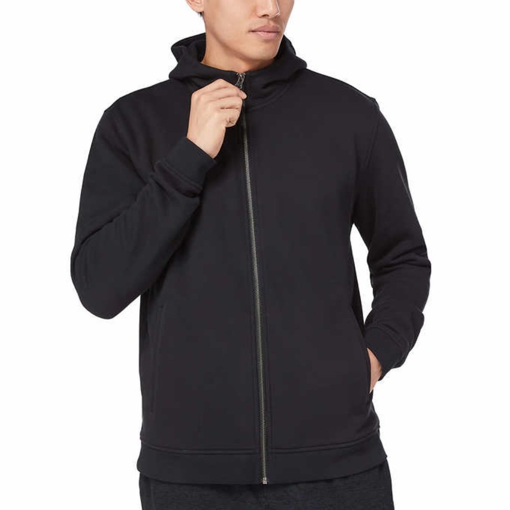 Black  Men’s Full Zip Hoodie   Kirkland Signature - Picture 4 of 6